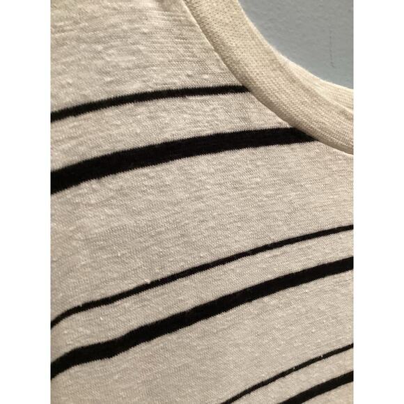 REI CO-OP Womens Hemp Shirt Striped White Black XS Extra Small Gorpcore Granola - Picture 7 of 12